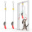 Hanging Mouse Cat Toys 2-Pack – Feather-Tail Interactive Toys with Elastic String 1