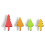 4pcs Christmas Tree Candle Molds, Tree Shape Silicone Molds with Base DIY Xmas Candlesticks Aromatherapy Wax Plaster 1