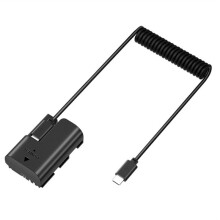 LP-E6/DR-E6 Dummy Battery Adapter for R R5 R6 5D 6D 7D 60D 70D, External Power Supply for Camera