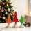 4pcs Christmas Tree Candle Molds, Tree Shape Silicone Molds with Base DIY Xmas Candlesticks Aromatherapy Wax Plaster 4