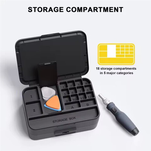 132-in-1 Precise Screwdriver Set: 108 Color-Coded Magnetic Bits for Electronics Tablets PC Phone Repair