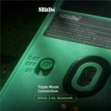 8BitDo Retro R8 Mouse with Charging Dock Wireless Gaming Mice with 4K Polling Rate Programmable Buttons Micro Switches
