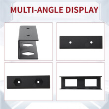 3 Pcs Metal Under Desk Laptop Holder Mount with Screw,Under Desk Laptop Mount Bracket,Add Under Table Laptop,Black