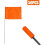 50 Pcs  Flags, for Construction Site Layout, Route Positioning, Landscaping, Pet Training, Landscape Flags, Etc 4