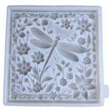 Dragonfly and Flower Silicone Mold for Resin Casting, Flexible Mold for DIY Coasters and Home Decor
