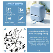 Wireless Tattoo Printer Portable Thermal Printer for Tattoo Logo Tag Printing DIY Artist Thermal Printer A