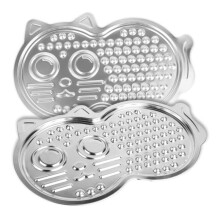 Stainless Steel Lick Mat for Dogs & Cats, Suction Cup Slow Feeder Slow Feeder Design Helps Improve Feeding Habits