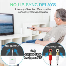 3 in 1 Air in-Flight Wireless Audio Transmitter Receiver 5.4 Adapter for Airplanes,TVs & Gaming