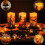Halloween Flameless Pillar Candles with Bat Cutouts and Remote Control 4