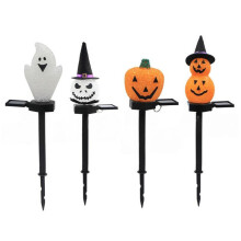 4pcs Halloween Decorative Stake Lights: Rice for & Pumpkin Outdoor Garden Pathway Light