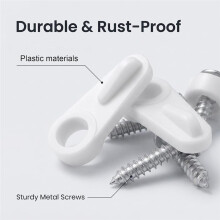 40pcs Window Screen Clips - Secure Storm Window Fasteners, Easy Install Screen Repair Fixers for Home & RV
