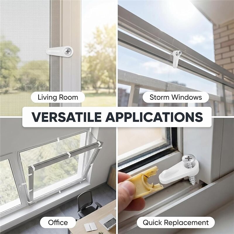 Window Screen Fasteners Clips 40pcs Window Screen Clips - Secure Storm Window Fasteners, Easy Install ...