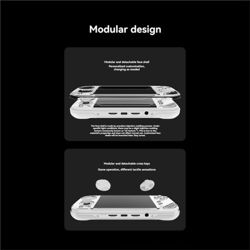Handheld Game Console 4inch IPS Screen LOONG OS Modular Open Source Retro Gaming Console RGB Hall-Effect Joystick B 1