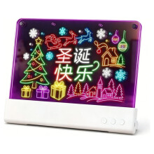 LED Drawing Board,16" Rechargeable DIY Light  Drawing Tablet,Glow LED Note Board,Gift-Ready for Birthdays & Holidays
