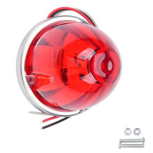 10-30V Round LED Clearance/Warning Light (Supports Steady- and Flashing Modes), Mounting Screws Included, for Trucks