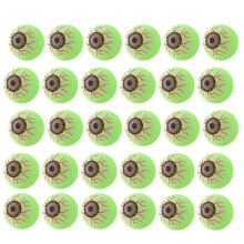 30Pcs Glow in the Dark Bouncy Balls - "Magic Eyeballs" for Halloween Party Favors, Stress Relief, & Fun Prizes