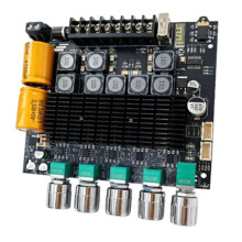 ZK-TB22 pour Carte D'Amplification Hi-Fi, Module de Mise à Niveau Audio Multi-Entrées USB AUX pour PC, Voiture et Subwoofer
