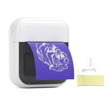 Impresora Térmica Portátil Inalámbrica para Tatuajes con Papel de Transferencia + Papel para Tatuajes para Impresión de Etiquetas de Logotipos de
