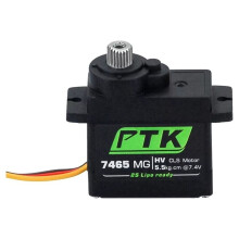PTK 7465W for 9g Digital Servo Metal Gear Waterproof HV Fixed Wing RC Car Helicopter Robot Servo 1/8 Servo