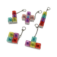 Mechanical Keyboard Tester Keychain Color Transparent Button Fidget Clicky Stress Relief Keycap Toy Gift