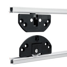 2Pair Kitchen Cabinet Sliding Door Track Wheels, Silent Rollers for Shower Door Wardrobe, /Down Track Pulleys Hardware