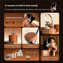 Casque Audio Rétro Sans Fil, Style Maillard, en Métal, Haute Fidélité,  5.4, Longue Autonomie, Cadeau