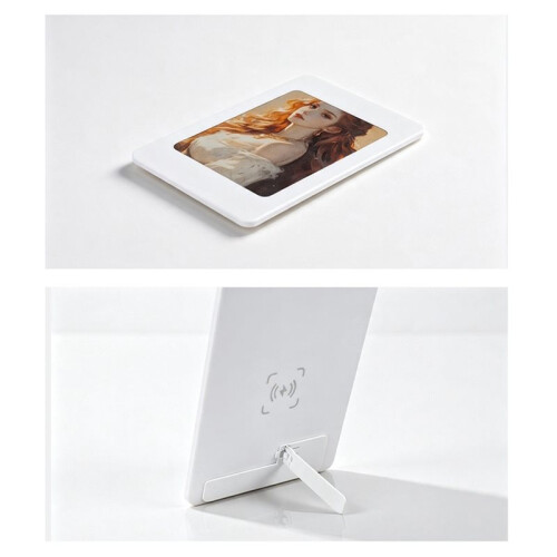 Porta-Retratos Digital NFC de Quatro Cores com Tela de Tinta Eletrônica Magnética de 4 Polegadas e Suporte para IOS/ para Android 2