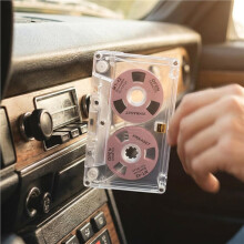 Lege voor Audiocassette van 50 Minuten met Transparante Hoes. Lege voor Audiocassette voor Doe-Het-Zelf Muziekopnames C
