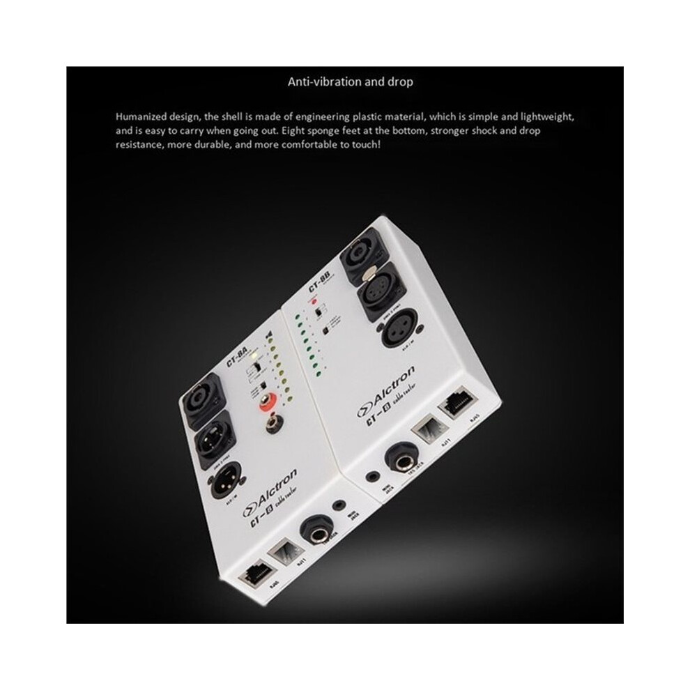 Alctron CT-8 Multi Pirpose Audio Cable Tester for RJ45 TRS XLR BNC DMX ...
