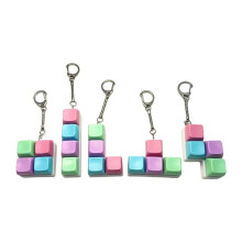 Mechanical Keyboard Clicker Keyring Cute Button Fidget Clicky Stress Relief Keycap Toy Gift