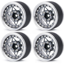 For Axial for SCX10 for TRX4 for TRX6 for Redcat Gen8 D90 1/10 Rc Car Aluminum CNC 1.9" Beadlock Wheels Upgrade Parts