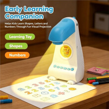 Intelligent Painting Projector AI Drawing Copy Machine Educational Toy with Light Tracing, Cartoon Patterns, 1Kit