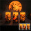 Halloween Flameless Pillar Candles with Bat Cutouts and Remote Control 4