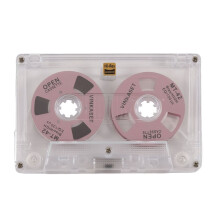Blank 50-Minute Reel Audio Cassette Tape with Clear Case Blank Audio Recording Cassette Tape for DIY Music Recording C