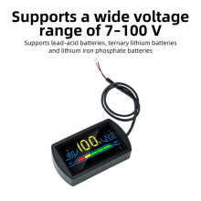 7-100V 2 Wire Digital Voltmeter Battery Voltages Indicator Tester Universal for Lithium LiFePO4 Battery Repair Tool