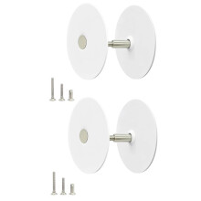 2 Set Door Hole Cover Plate 2-5/8 Inch,Fits Standard 2-5/8 in Door Holes, Covers Unused Knob or Deadbolt Opening