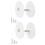 Conjunto 2 Placas Cobertura para Orifício Porta 2-5/8 Polegadas, Compatíveis com Orifícios Porta Padrão 2-5/8 Polegadas, Cobrem A Abertura Não 1