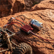 550 28T Waterproof Brushed Motor 320A High Voltage ESC T Plug Set for 1/10 RC Crawler SCX10 D90 Axial