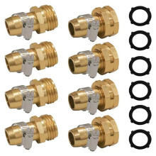 Connettore di Riparazione per Tubo da Giardino con Fascette, Adatto per Raccordi per Tubo da Giardino da 3/4 di Pollice o 5/8 di Pollice, Set da 4