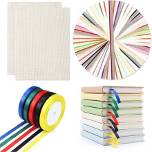 Complete Bookbinding Tool Kit, Including Bookbinding Cloth, Binding Tape, and Colored Ribbons-for DIY Crafting