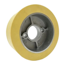 2Pcs Power Stock Feeder Wheel Rubber Press Roller for Woodworking Milling Machine, Replacement Feed Roller