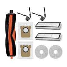 Replacement Parts for Robot Vacuum, Compatible H50 PRO/OV42GL, Roller Side Brush Filter Mop Cloth Dust Bag Kit.