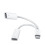 Type C Headphone Adapter Cable 2 in 1 Supporting 60W Fast Charging and HiFi Audio 1