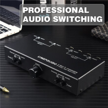 LYNEPAUAIO Audio Signal Selection Switcher 2 in 2 Out XLR Interface Audio Switcher Fully Balanced Passive Preamplifier