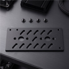 FLEX Small 1U Power Supply Mounting Plate -ATX Chassis Backplane Pure Aluminum Computer Case Accessory