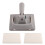 Paint Edger Trimmer with 2 Pads for Walls & Corners,Adjustable Angle Design,Sponge Paint Pad Applicator Gray 2