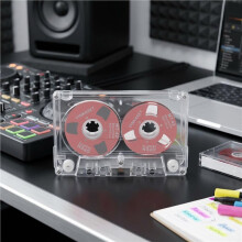 Leere 50-Minuten-Tonkassette mit Transparenter Hülle - Leere Tonkassette für DIY-Musikaufnahmen A