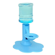 Cat Water Dispenser Stand Spill-Proof Adjustable Elevated Stand Automatic Water Renewal Indoor Outdoor Use (Base+Bottle)