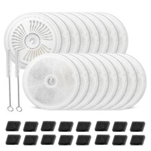 16 Stück Filtereinheit 3.0 Pet Cat Kit Wasserbrunnenfilter, Passend für E Versweet Solo 2/Solo SE, für E Versweet 3 Pro/2S/3