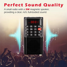 Portable Pocket FM Radio Handheld MP3 Walkman Radios with Recorder Rechargeable Battery for Walkman Go Hiking